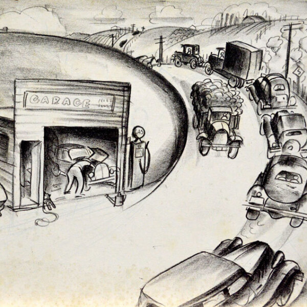 garage illustration by Virginia Lee Burton